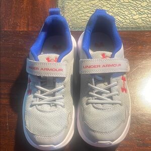 Under Armour Gray and Blue Sneakers with Sporty Design